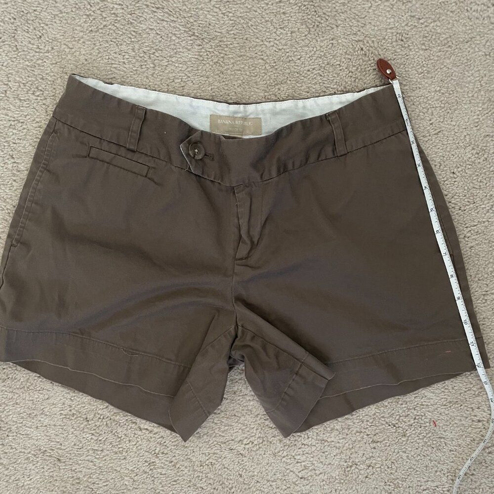 Banana Republic Women’s Chino Shorts Size 6 Tan Khaki Flat Front Casual Summer S - Picture 10 of 10